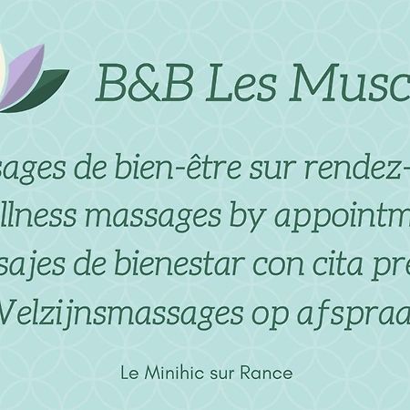 Les Muscaris Bed & Breakfast Le Minihic-sur-Rance Bagian luar foto